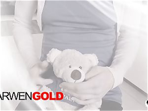 HER restrain - gonzo anal invasion with Russian babe Arwen Gold